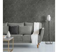 Muriva Slate Texture Metallic Effect Embossed Wallpaper