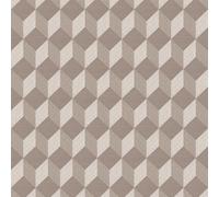 Muriva Beige Geometric 3D Effect Embossed Wallpaper