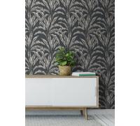 Muriva Black/white Floral 3D Effect Patterned Wallpaper