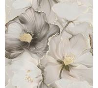 Muriva Bliss Floral Grey Gold Wallpaper 228502