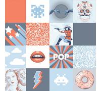 Muriva Blue Novelty 3D Effect Embossed Wallpaper