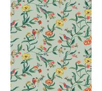 Muriva Cath Kidston Summer Birds Wallpaper - Modern Wallpaper for Living Room, Bedroom, Fireplace - Decorative Luxury Wall Paper with Kingfisher Birds Amongst Trailing Flowers & Leaves (Sage)