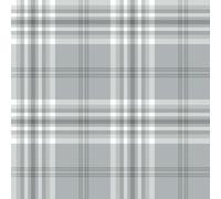 Muriva Catherine Lansfield Kelso Checked Wallpaper in Light Grey Muriva Light Grey