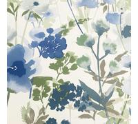 Muriva Countryside Floral Floral Blue Wallpaper