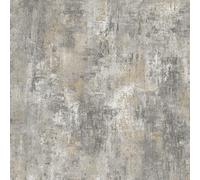 Muriva Cove Wallpaper - Modern Wallpaper for Living Room, Bedroom, Fireplace - Decorative Luxury Wall Paper with Distressed Pattern, Textured Finish & Metallic Detailing (Charcoal)