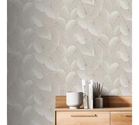 Muriva Dendron Leaf Wallpaper Metallic
