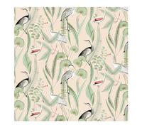 Muriva Eden Kivu Birds Water Plants Wallpaper Pink M37403