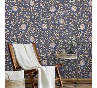 Muriva Edlyn Wallpaper Navy Blue