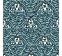 Muriva Elegance Bellflower Wallpaper Green M66114