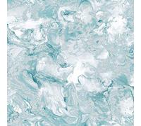 Muriva Elixir Marble Teal Wallpaper 166503 - Feature Metallic Marble Effect