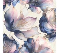 Muriva Elysian Floral Flowers Petal Pastel Abstract Metallic Wallpaper Feature Wall 10m Roll (Multi Colour 212501)