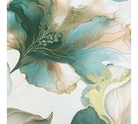 Muriva Elysian Floral Coral Teal Wallpaper 212505