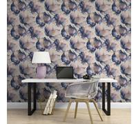 Muriva Elysian Floral Wallpaper Metallic Marble Flowers Stylish Multi 10.05M Roll