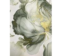 Muriva Floral Wallpaper Elysian Green And Gold Wall Paper Roll
