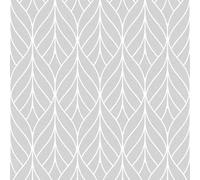 Muriva Grey Geometric Metallic & Glitter Effect Embossed Wallpaper