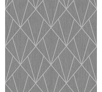 Muriva Grey Geometric Metallic & Glitter Effect Embossed Wallpaper