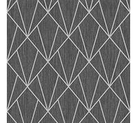 Muriva Indra Geometric Glitter Wallpaper Charcoal (154104)