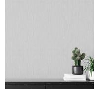 Muriva Indra Skandi Textured Wallpaper Roll in Grey Muriva Grey