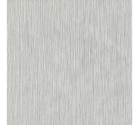 Muriva Wallpaper Kate Plain Linear - Textured Effect, Luxury Heavyweight, 10m Roll Silver 114909