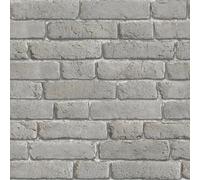 Muriva Large Brick Grey Wallpaper F85429