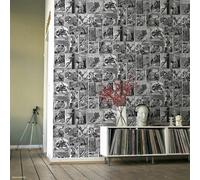 Muriva Marvel Comics Wallpaper Roll - Black