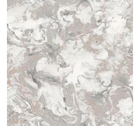 Muriva Metallic Ripple Liquid Marble Elixir Swirl Rose Gold Shimmer Wallpaper Wd0041