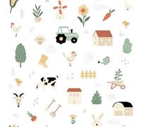 Muriva Multicolour Novelty Distressed Effect Embossed Wallpaper