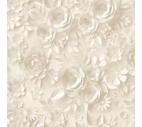 Muriva My Kingdom Flowers Textured Wallpaper in Cream Muriva Cream