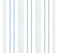 Muriva My Kingdom Navy Stripe Wallpaper - Soft Watercolour Stripe Wallcovering - Luxury Non-Woven Paper for Nurseries, Playrooms & Children's Bedrooms - Paste the Wall, M33311 (10.05m x 53cm)