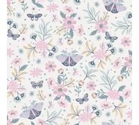 Muriva Pink Butterfly Vinyl Wallpaper