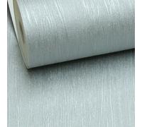 Muriva Plain Metallic Silver Grey Shimmer Textured Thick Free Match Vinyl Wallpaper