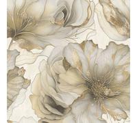 Muriva Renata Floral Heavyweight Vinyl Textured Wallpaper in Cream Muriva Cream