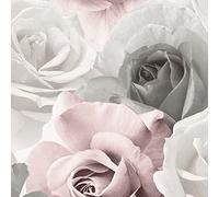 Muriva Rhoda Rose Pink Wallpaper 203501 - Feature Wall 3D Effect Large Floral
