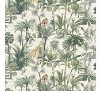 Muriva Safari Multi Wallpaper 176501 - Tropical Trees Jungle