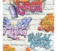 Muriva Street Style Graffiti Wallpaper