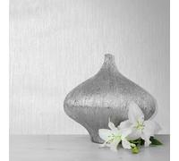 Muriva Texture Lustre White Wallpaper 114920 - Linear Plain Shiny Finish