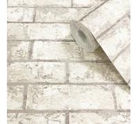 Muriva Vale Brick Cream Faux Effect Wallpaper