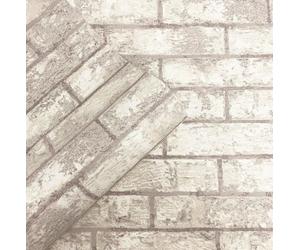 MURIVA VALE BRICK CREAM FAUX EFFECT WALLPAPER M60507