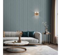 Muriva Venezia Stripe Blue Heavy Weight Vinyl