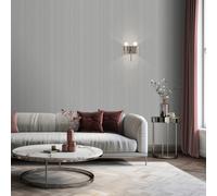 Muriva Venezia Stripe Light Grey Heavy Weight Vinyl