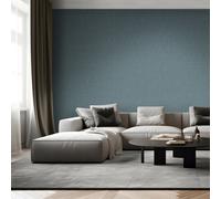 Muriva Venezia Fabric Texture Blue Wallpaper