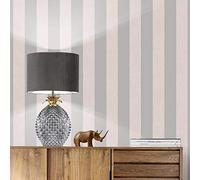 Muriva Wallpaper 173563 Stripe Pink & Silver Full Roll
