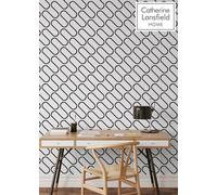 Muriva White/black Geometric 3D Effect Patterned Wallpaper