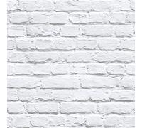 Muriva White Washed Painted Brick White/Grey 102539