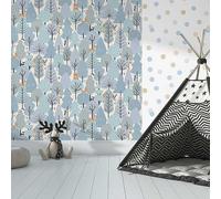 My Kingdom Wild Wood Blue & Cream Muriva M51611