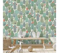 Muriva Green Floral Metallic Effect Embossed Wallpaper