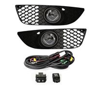 MURKKD LED Fog Light Compatible With Mitsubishi Lancer 2008 2009 2010 2011 2012 2013 DRL Headlights Lamp Covers Frame Grille Wiring Harness 12V(Halogen)