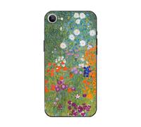 MURLEBAY Compatible with iPhone 16e Case, Flower Garden by Gustav Klimt Colorful Vintage Phone Case, Cute Floral Flower Soft TPU Shockproof Protective Cover