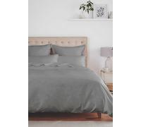 'Murmur 500TC Plain Dye' Duvet Cover Murmur Dark Grey Double