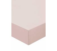 'Murmur 500TC' Plain Dye Fitted Sheet Murmur Light Pink Single Fitted